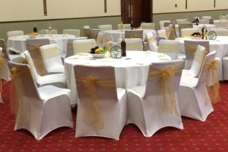 chair covers, reception